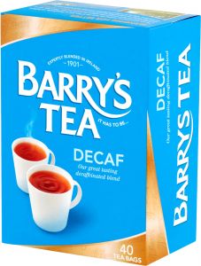 Barrys Tea Decaffeinated 40 Bags 125g (4.4oz)
