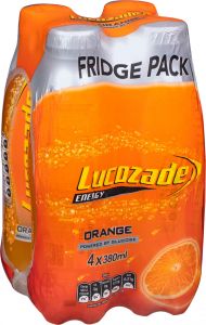 Lucozade Orange 4 Pk 380ml (12.8fl oz)