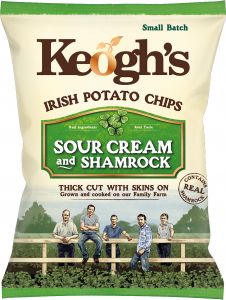 Keoghs Shamrock & Sour Cream 40g (1.4oz) 4 Pack