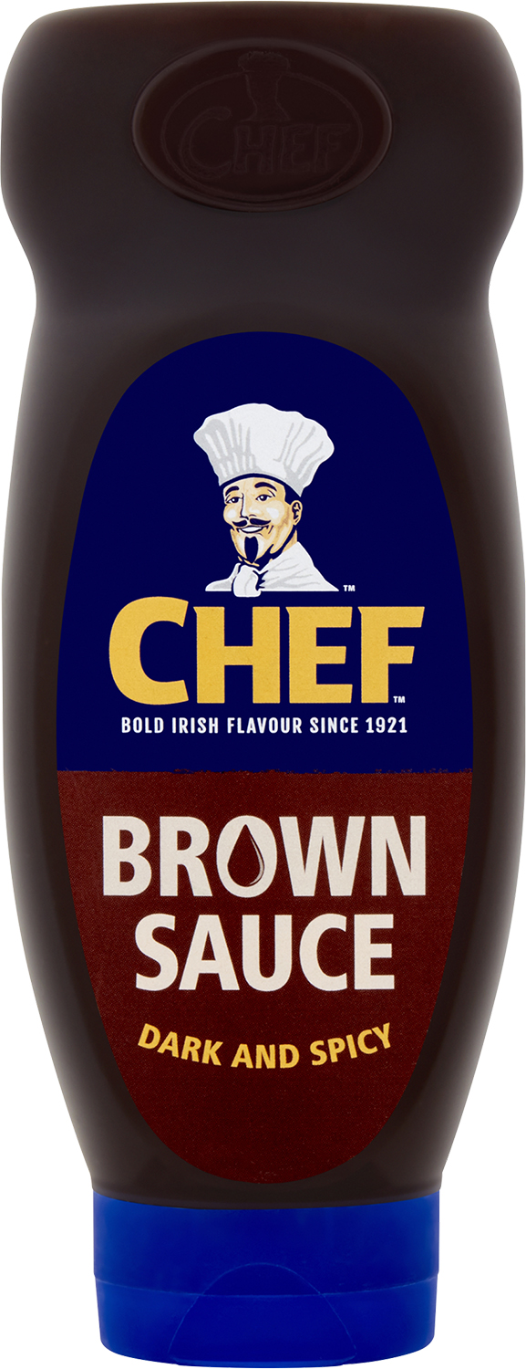 Food Ireland Chef Brown Sauce Squeezy 730g (25.7oz)