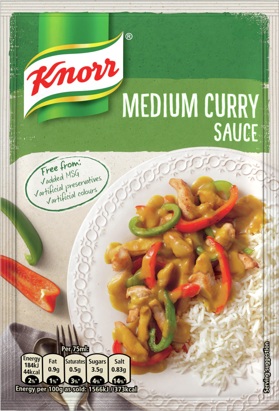 Food Ireland Knorr Medium Curry 47g (1.7oz) 4 Pack