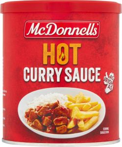 McDonnells Hot Curry Sauce 1L Tub 200g (7oz)