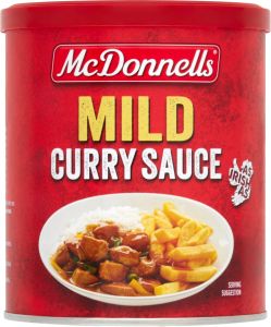 McDonnells Mild Curry Sauce 1L Tub 200g (7oz)