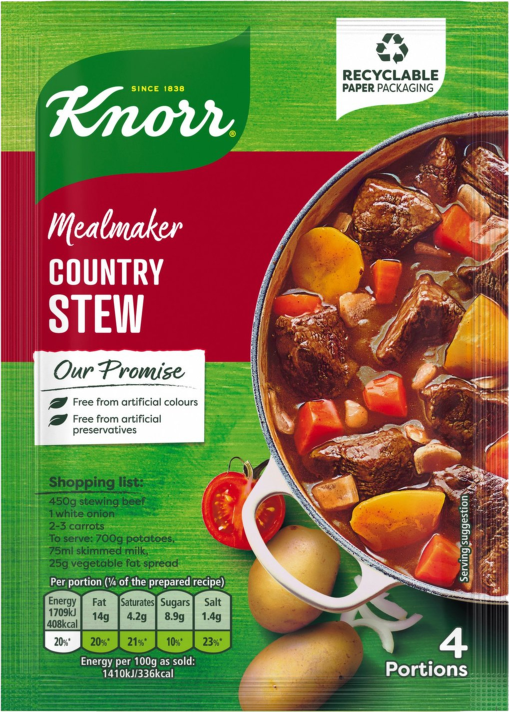 Food Ireland Knorr Country Stew 41g (1.4oz)