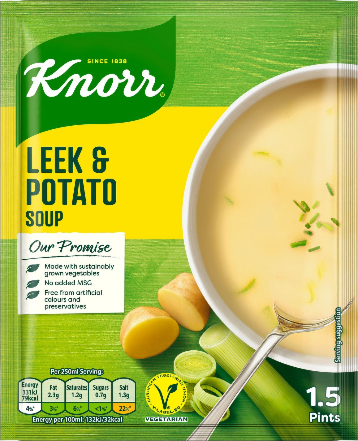 Food Ireland Knorr Leek and Potato Soup 70g (2.5oz) 6 Pack