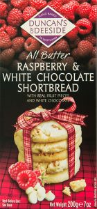 Duncans Raspberry & White Choc Shortbread 200g (7oz)
