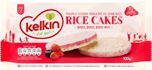 Kelkin Triple Berry Yoghurt Rice Cake 100g (3.5oz)