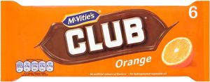 Mc Vities Club Orange 6 Pack 132g (4.7oz)