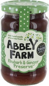 Abbey Farm Irish Rhubarb & Ginger 350g (12.3oz)