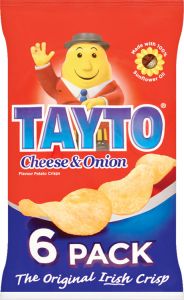 Tayto Cheese and Onion 6 Pack 150g (5.3oz)