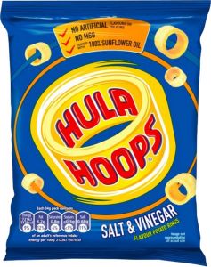 KP Hula Hoops Salt & Vinegar 34g (1.2oz) 8 Pack