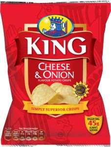 King Cheese & Onion 37g (1.3oz) 5 Pack