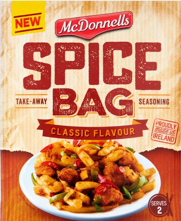 Food Ireland McDonnells Spice Bag Original 40g 1.4oz 4 Pack