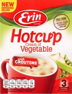 Erin HC Cream of Veg/Croutons 3 Servings 79g (2.8oz) 3 Pack