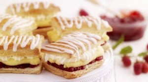 Raspberry & Custard Cream Slice