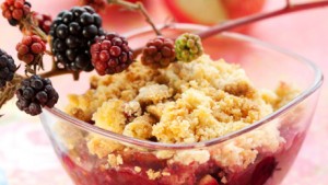 Apple & Blackberry Crumble