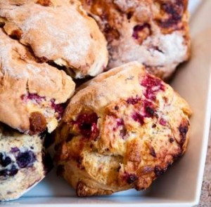 Raspberry & Apple Drop Scones