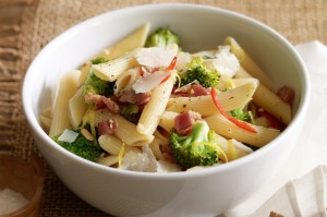 Penne with Brocolli and Bacon