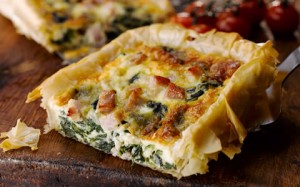 Bacon, Spinach & Cheese Tart