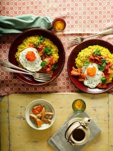 Turmeric Porridge with Kimchi 