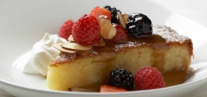 Almond Cake with Brandy Butter
