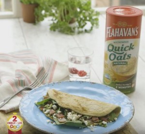 Savoury Oat & Bacon Crepe