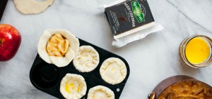 Apple Onion Cheddar Mini-Pies