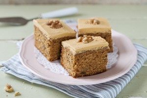 Coffee and Walnut Traybake