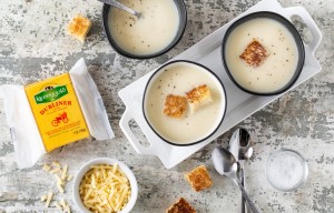 Cauliflower Soup with Dubliner Cheese Crouton