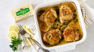 Crispy Baked Chicken Thighs with Capers