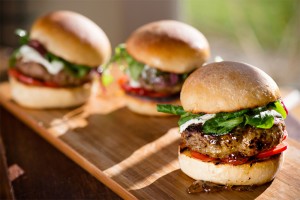 Minted Lamb Burgers