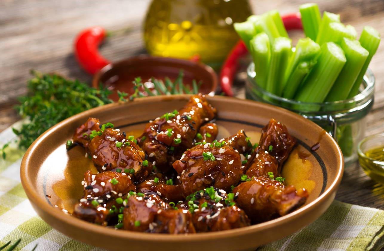 Sticky Chicken Wings with Ballymaloe Steak Sauce Food Ireland Irish