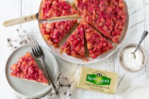 Upside Down Rhubarb Cake