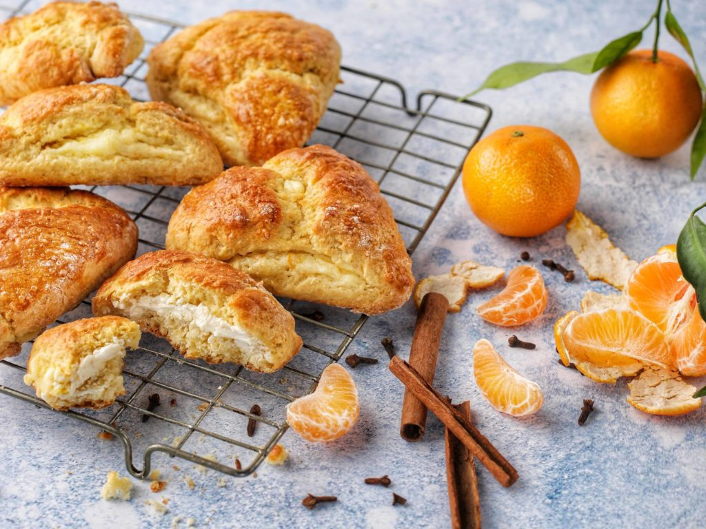 Orange Scone Wedges