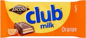 Jacobs Club Milk Orange 5 Pack 120g (4.2oz)