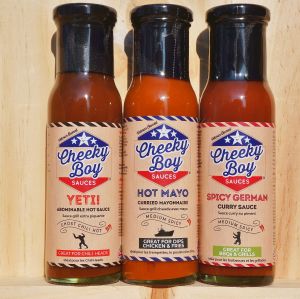 Cheeky Boy Variety Sauce 240g (8.5oz) 3 Pack
