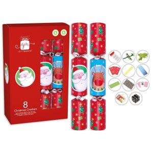 Giftmaker Santa and Reindeer Crackers (12"x 8 Pk)