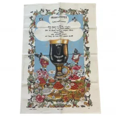 Irish Coffee Recipe Tea Towel