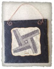 Doodle Art Slate St Brigid Cross