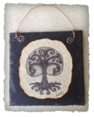 Doodle Art Slate Tree