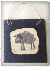 Doodle Art Slate Sheep