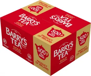 Barrys Gold Teabags F/S  500's 1500g (52.9oz)