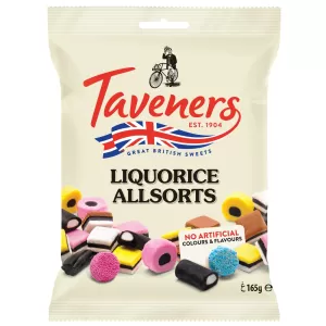Taveners Liquorice Allsorts 165g (5.8oz) 2 Pack