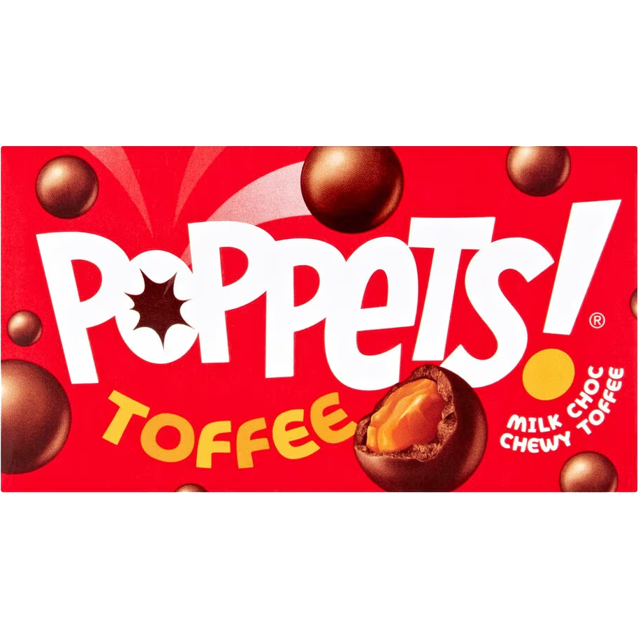 Food Ireland: Poppets Chew Toffee 36g (1.3oz) 6 Pack