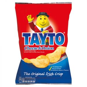 Tayto Cheese & Onion Share Bag 125g (4.4oz) 4 Pack
