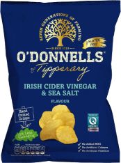 O' Donnells Salt & Vinegar 44g (1.6oz) 8 Pack