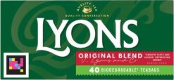 Lyons Original Label Tea Bags 40's-Sell by 4/30/2026