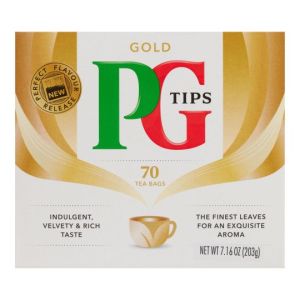 PG Tips Gold 70's  203g (7.2oz)-Sell by 12/31/2026