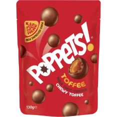 Poppets Chocolate Toffee Pouch 130g (4.6oz)-Sell by 9/13/2025
