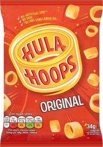 KP Hula Hoops Original 34g (1.2oz) 8 Pack-Sell by 7/12/2025